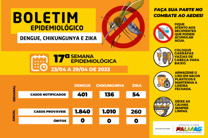 Capital tem 401 notificações para dengue nesta quarta-feira, 4